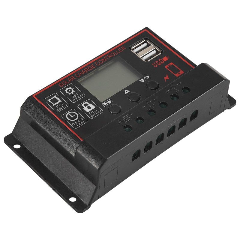 Solar Charge Controller 100A Solar Panel Controller 12V 24V Display8134