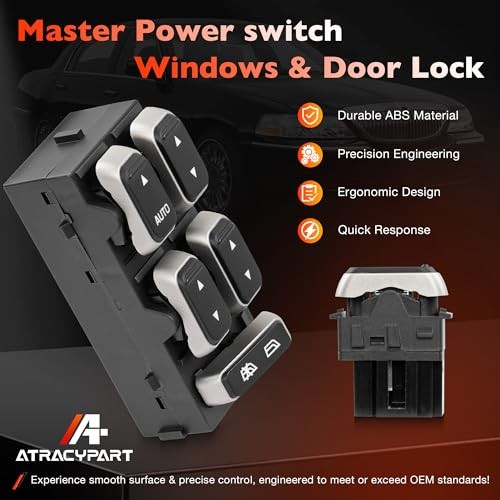 Front Left Driver Side Power Master Window Switch & Lincoln Town Car 2003-2008 gallery