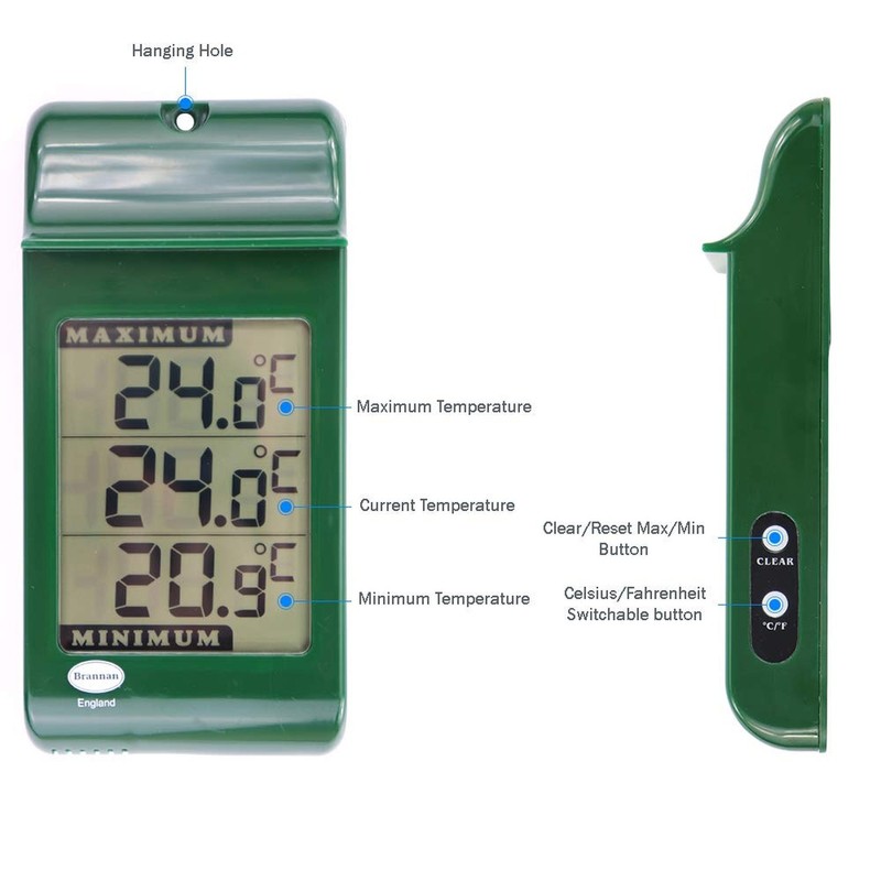 Digital Max Min Greenhouse Thermometer - Monitor Maximum and Minimum Temperat... gallery