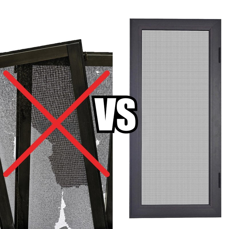 Fiberglass Window Screen Mesh Roll - 36"x100', Easy-to-Cut Screen Door Mesh for gallery