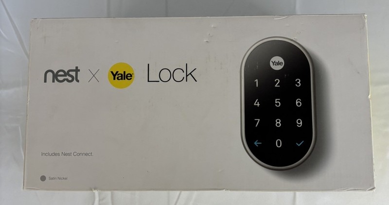 Google Nest x Yale Lock – Smart Lock for Keyless Entry – Satin Nickel