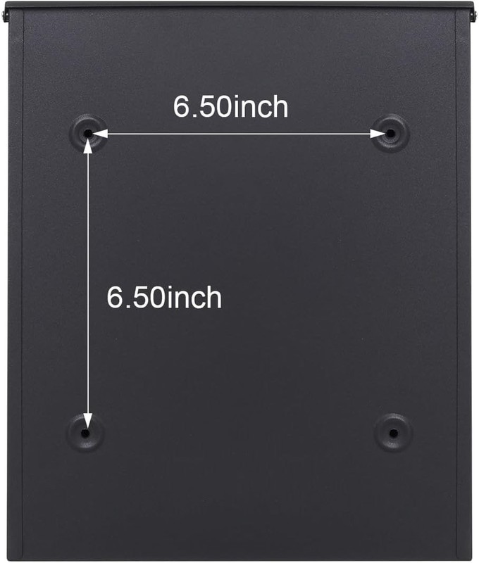 Elegant Locking Mailbox - Large Capacity Drop Box with Weatherproof Steel Finish gallery