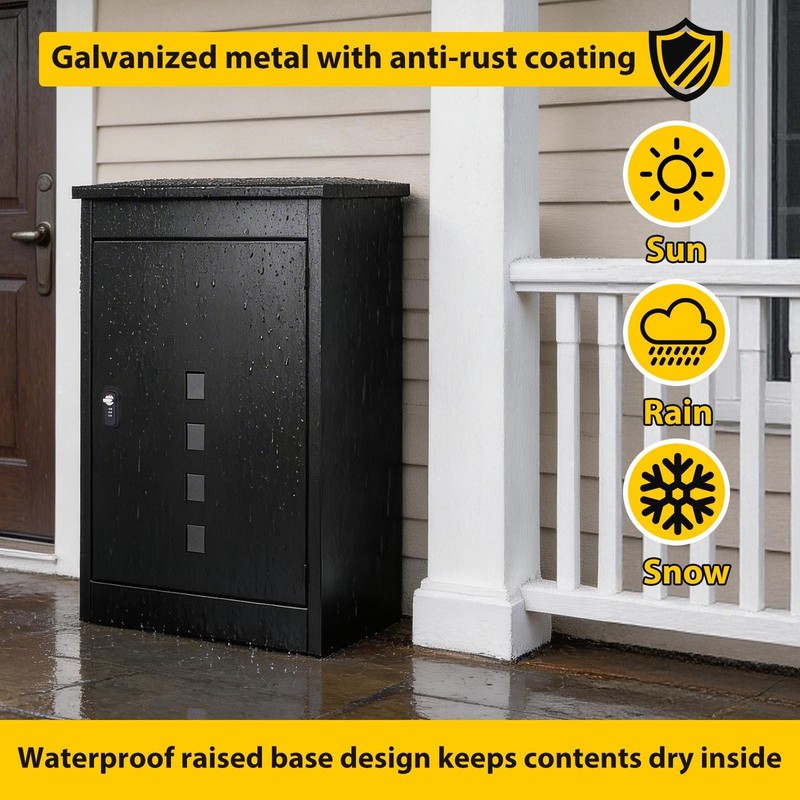 Package Delivery Boxes for Outside, Extra Large Parcel Drop Boxes with Secure gallery