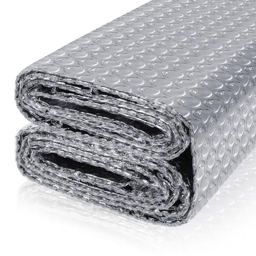 Reflective Bubble Insulation Sheet, Double Side Aluminum Foil 47IN X 15FT 1 gallery