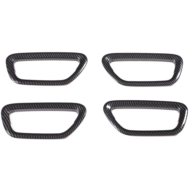 4PCS ABS Inner Car Look Interior Door Handle Panel Cover Trim Compatible with…