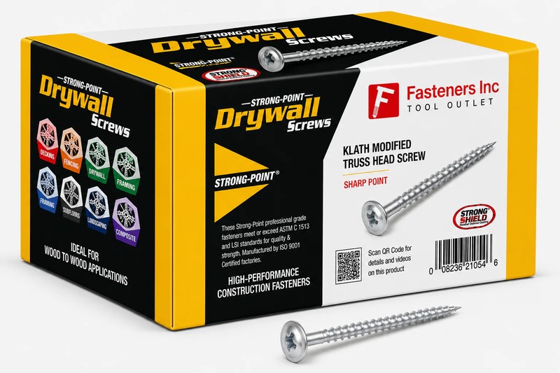 89MZ Strong-Point Mod Truss Head Drywall Screws #8 x 1-1/4 5000 PCS