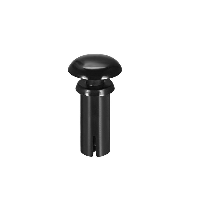 50PCS Push Clips Rivets, 4mmx12mm PCB Circuit Panel Nylon Fasteners,Black