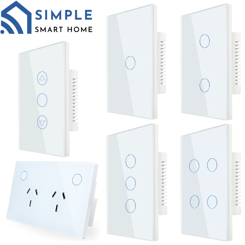 Zigbee Smart Light Switch Glass Home Gang Home Kit Tuya APP LED AUS Standard