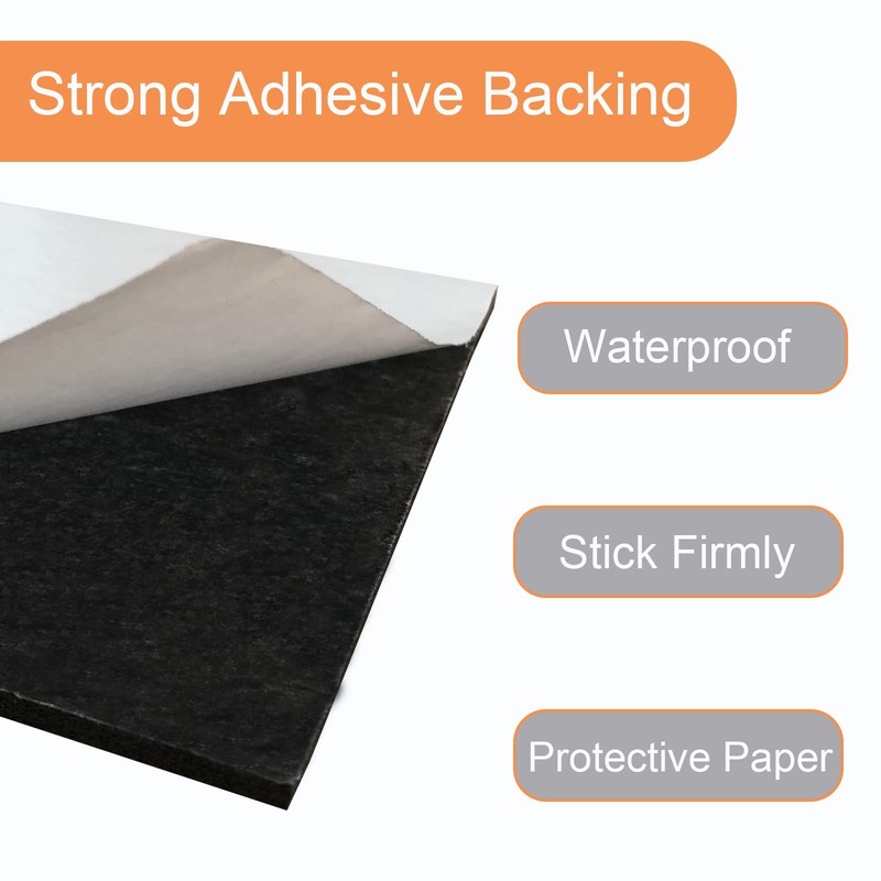 8 Pcs Black Adhesive Foam Padding, Closed Cell Foam Sheet 1/8" Thick 6 Inch X... gallery