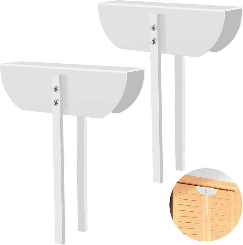 Metal Bifold Door Lock Closet Protection Child and Cats&Dogs Proof Cabinet Lo...
