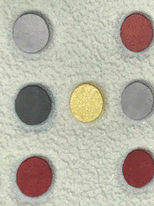 White Red Gold Gray Wallpaper Polka dot textured pattern wallcoverings rolls 3D gallery