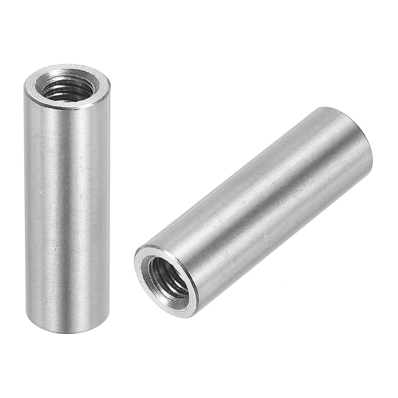 10Pcs Round Connector Nuts M5x25x8mm Coupling Nut Sleeve Rod Bar Stud Nuts