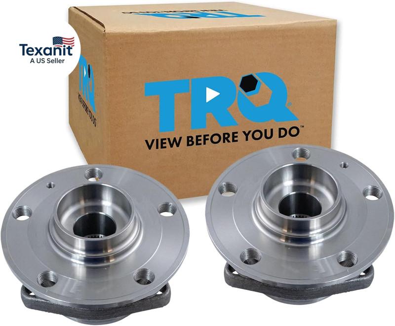 2 Piece Front Rear Wheel Bearing & Hub Assembly Set with ABS Sensor Compatible w