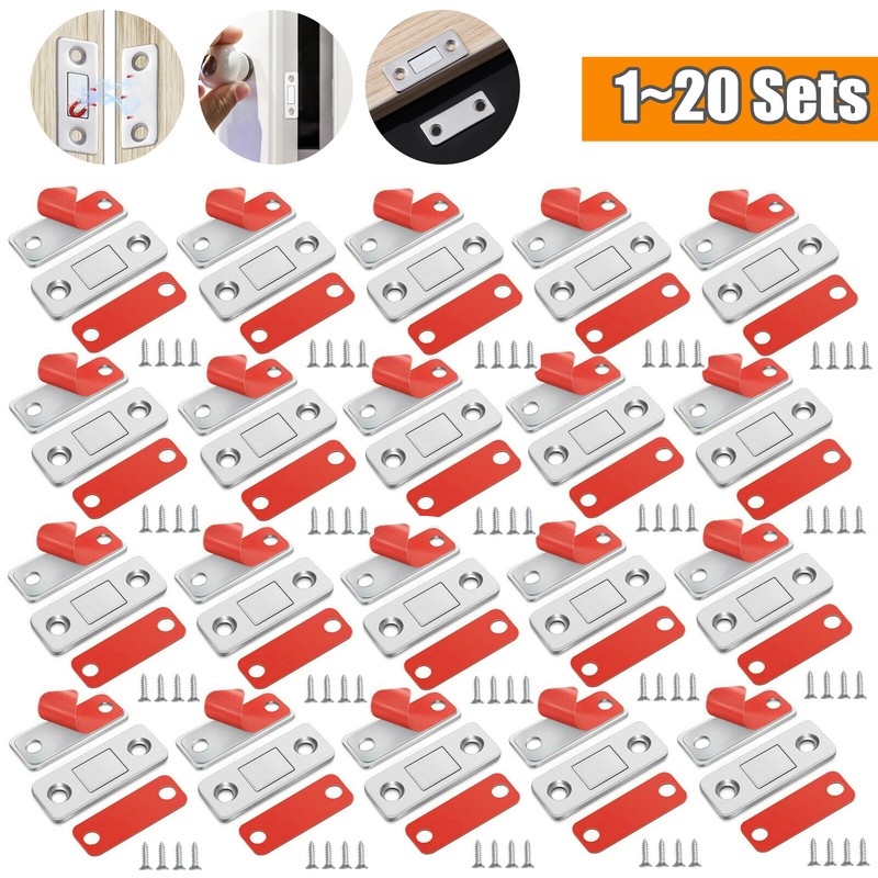 Ultra-thin Invisible Strong Magnetic Door Cabinet Closer Stoppers Punch-Free Lot