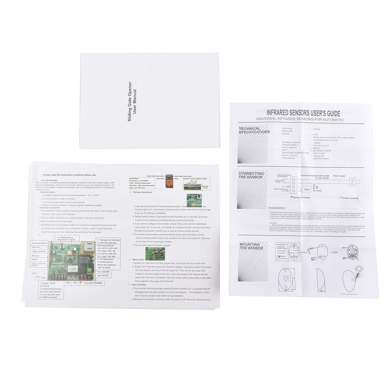 Sliding Gate Motor Opener 110V 360W Complete Kit For 1800lbs Gate 43ft/min gallery