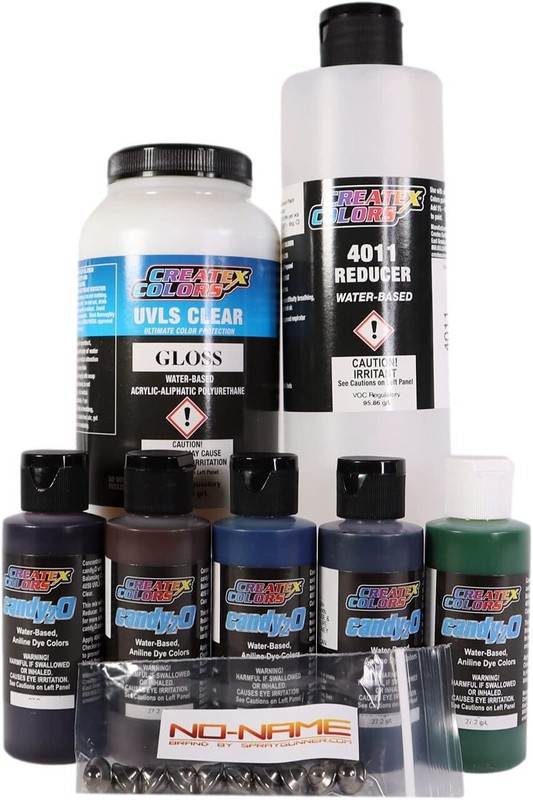 Createx candy2o Most Popular Paint Set with additives