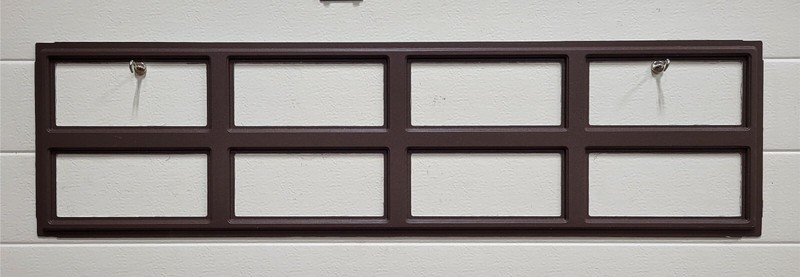 STOCKTON 612 CHOCOLATE Replacement Window Inserts/LONG Panel HOLMES Garage Doors