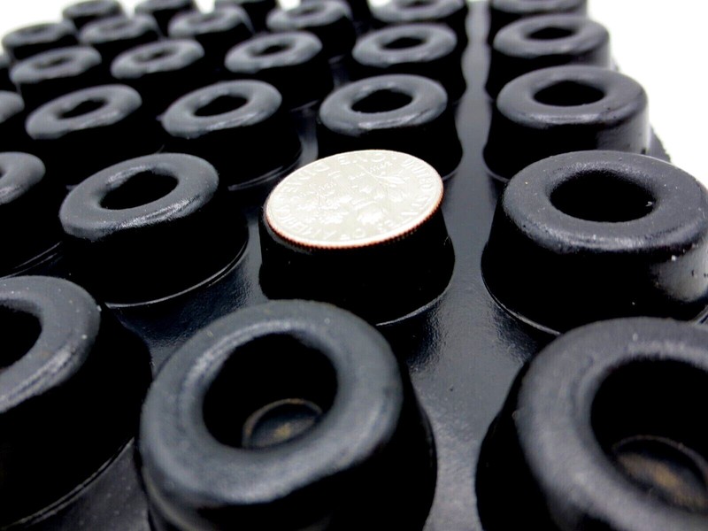 Stick-On Adhesive Durable Rubber Pad, Had 7/8″ Round Pad, Is 3/8″ Tall