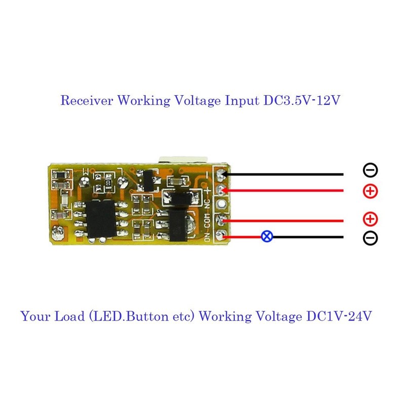 Mini Remote Relay 12V Wireless Remote Control Switch, 433Mhz Remote Momentary... gallery