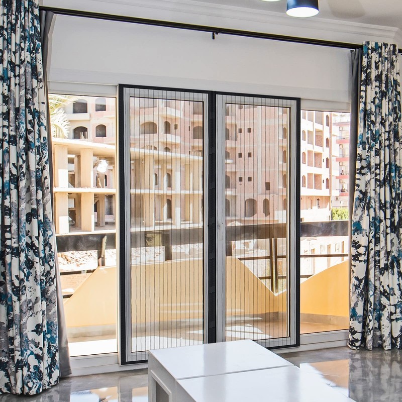 2 Pcs Screen Door Mesh with Magnet Self Sealing Mesh Partition Magnetic Door ... gallery