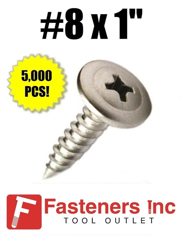 INTERCORP 88MZ #8 x 1″ Sharp Point Modified Truss Head K-Lath Screw (5,000)
