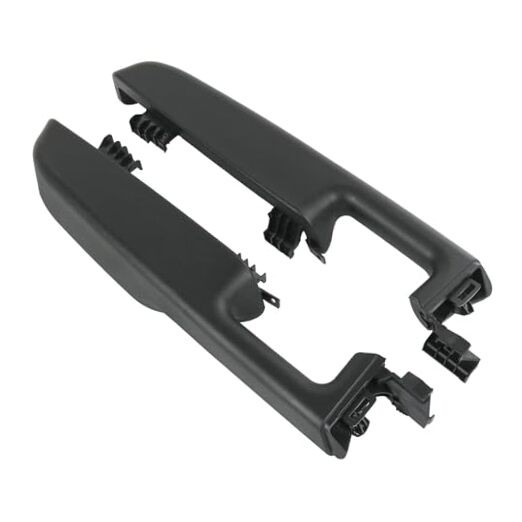 Driver Left & Passenger Right Side Front Door Armrest Driver & Passenger Black