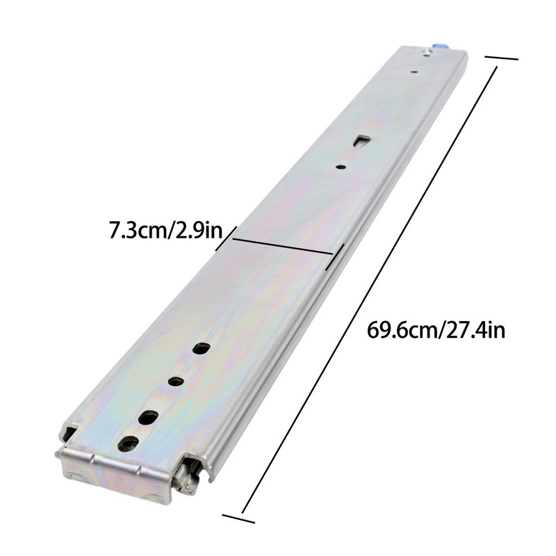 26 Inch 500lb Load Drawer Slides with Lock - Full Extension Ball Bearing gallery