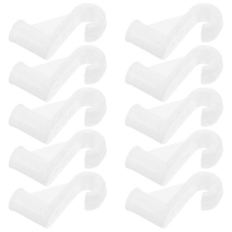 10 PCS Closet Rod Support Bracket Adjustable Wardrobe Rail Pole Holder gallery