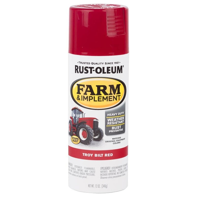 Troy Bilt 12Oz Rust Preventative Spray Paint For Tractors Lawnmowers Red Finish