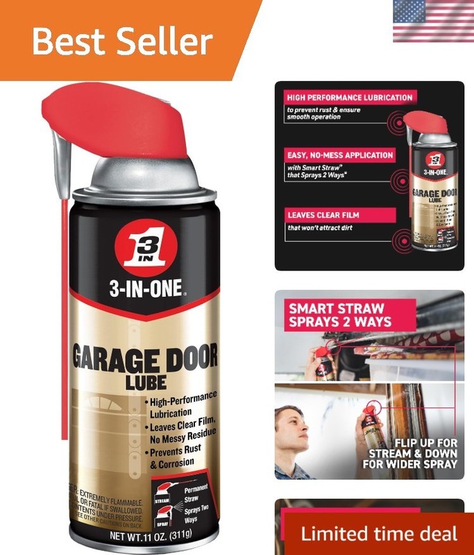 Professional Garage Door Lubricant – Fast-Drying Spray for Smooth Operation