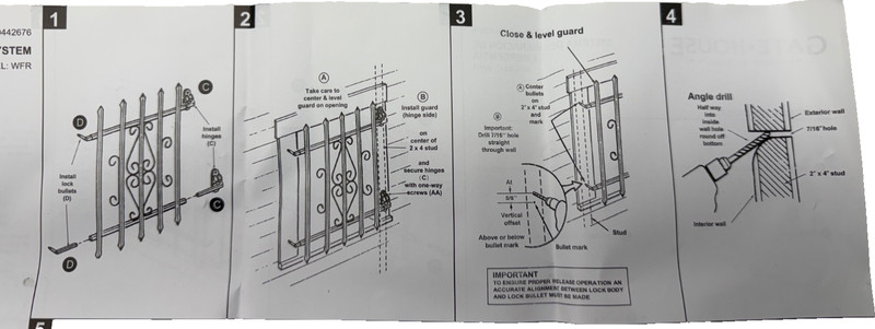 Window Bar Emergency Release Kit Gatehouse 0442676 NEW gallery