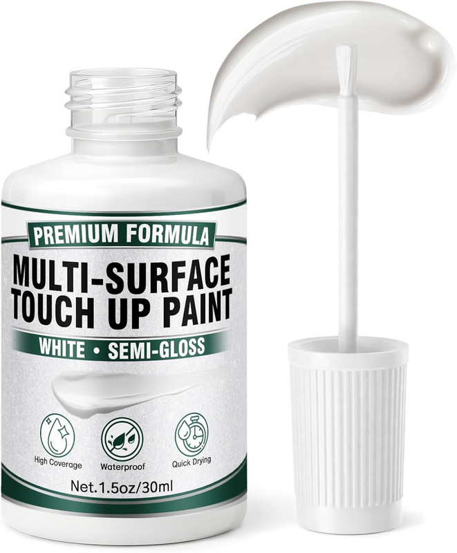White Touch Up Paint Pen – Multi Surface White Paint for Cabinets Furniture Wa