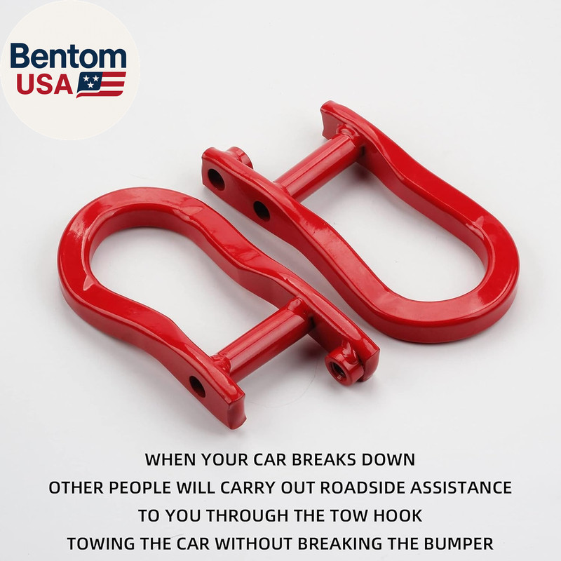 Front Tow Hooks Compatible with 2007-2019 Chevy Silverado GMC Sierra 1500 2019 C gallery