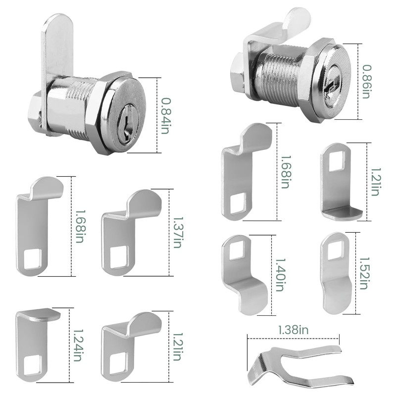 MP4945 S 4573 Multipurpose Mailbox Lock Key 13/16 Inch Counter Clockwise Cam gallery