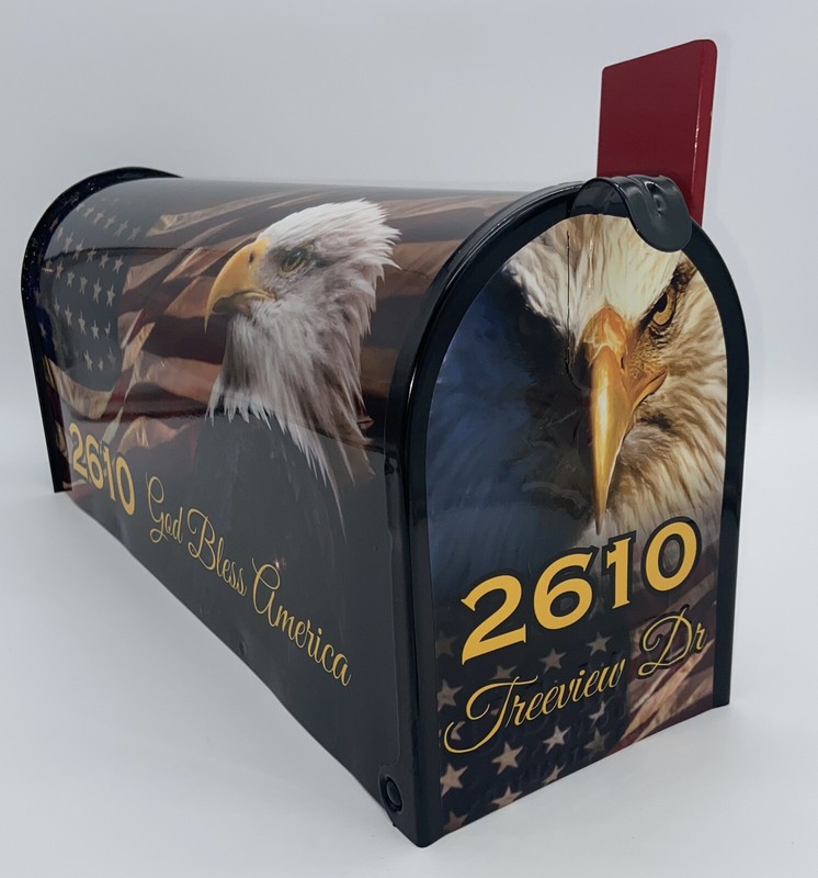 God Bless America Custom Mailbox – Homemade gift for her – Personalized Gifts