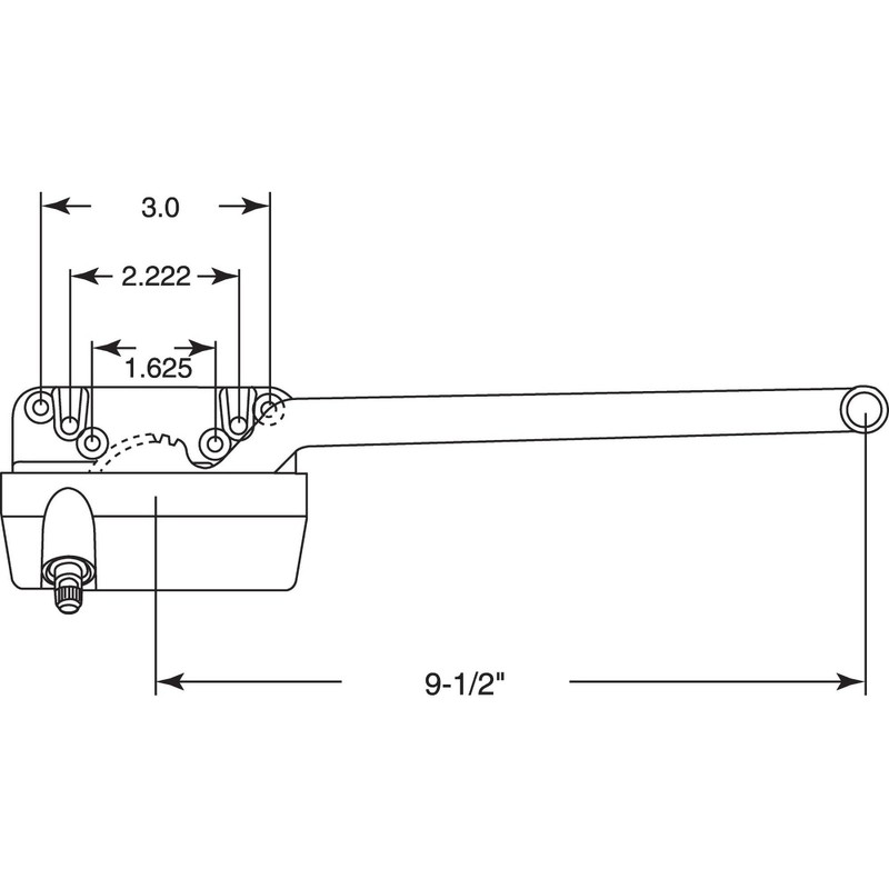 TH 23024 9-1/2 In. Single-Arm Right-Hand Casement Operator (Single Pack) gallery