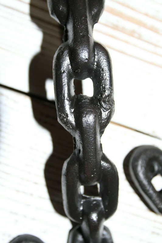 Chain Design Large Door Pull Handle, 11 3/4 inch, Solid cast iron, HW-104 gallery