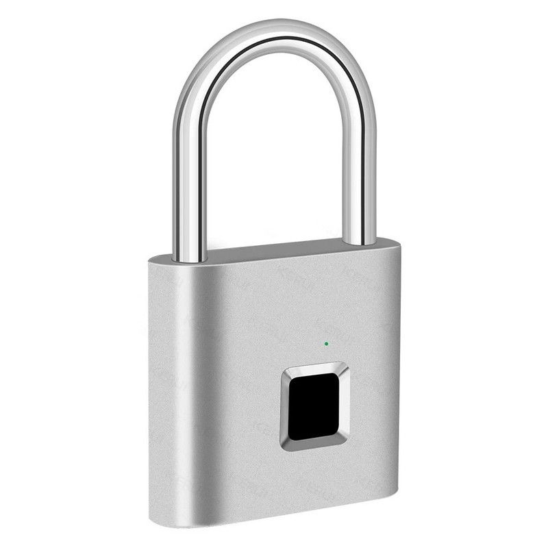 Smart Fingerprint Padlock Waterproof Fingerprint Keyless Door Lock Type C Charge gallery