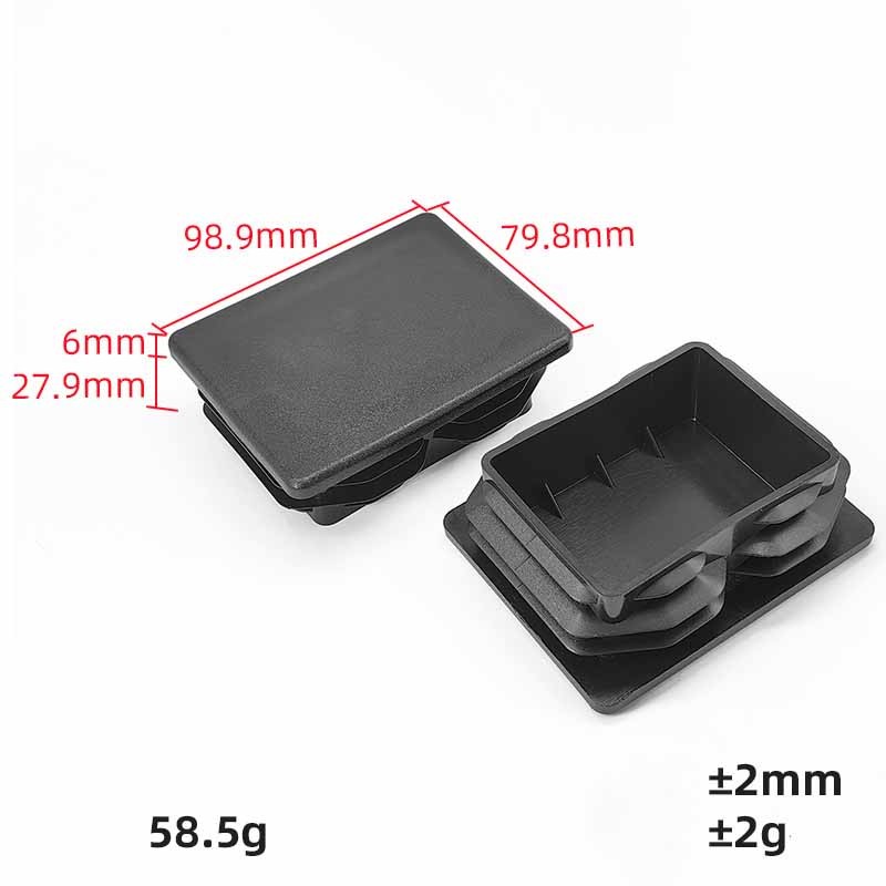 Square Tube Inserts Plug Bung Rectangular Pipe Tubing End Blanking Cover Caps