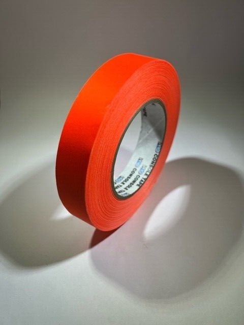 Pro Tapes Artist/Board/Console Paper Tape 1″ x 60 yds. Fluorescent Orange