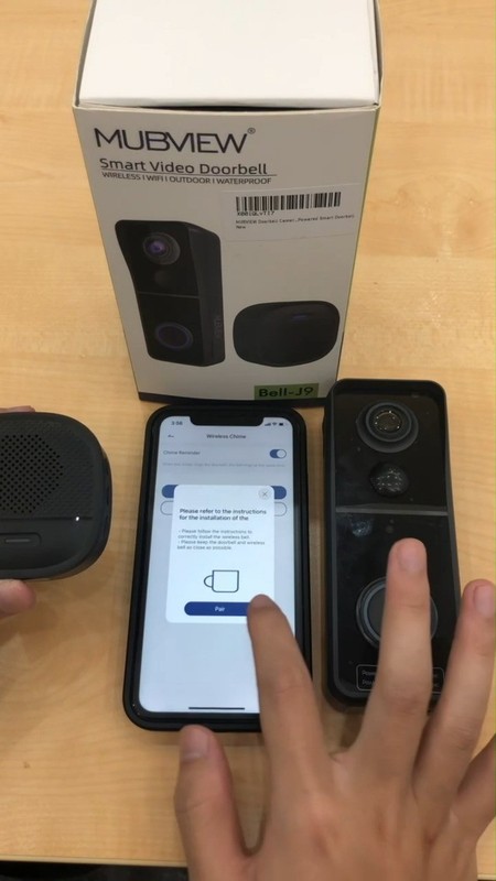 Wireless Video Doorbell Camera with Chime, 1080P HD, No Subscription, PIR Detect gallery