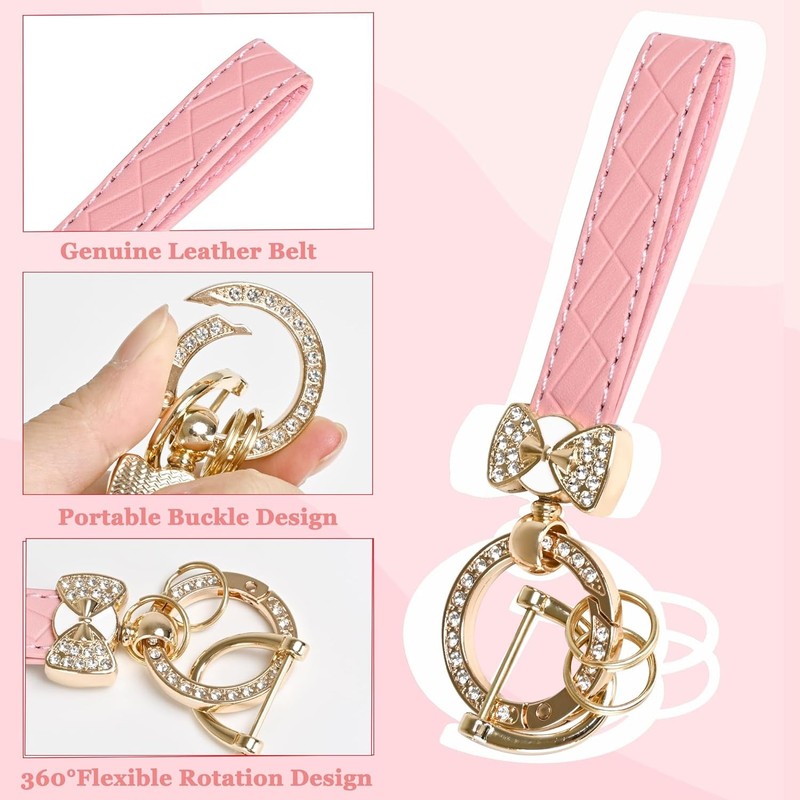 Key Fob Cover - 5 Button Soft TPU Key Case Protection Fit for Tell Color: Pink gallery