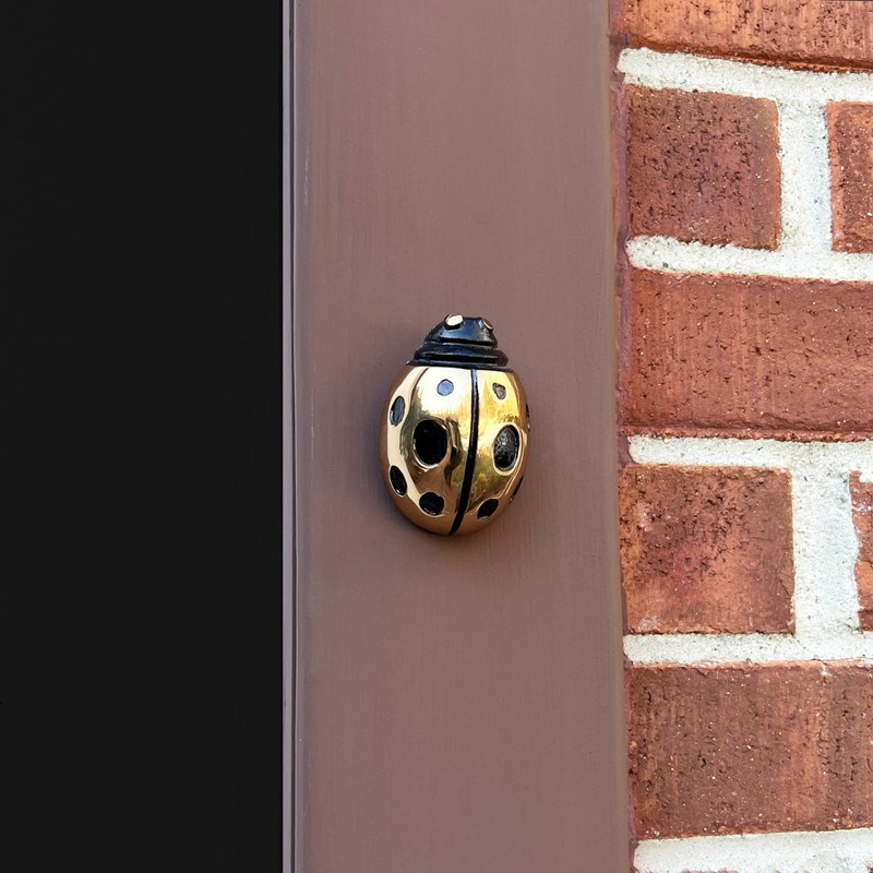 Ladybug Doorbell Ringer by Michael Healy – Brass Finish