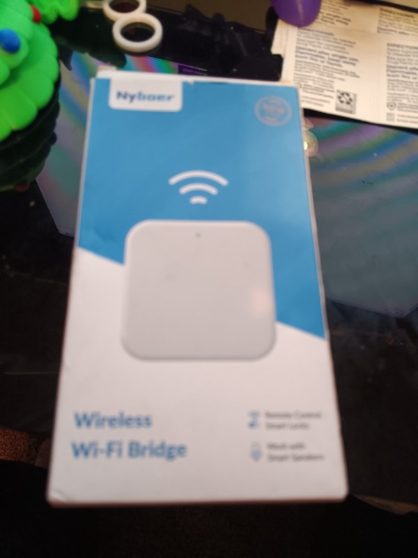 Nyboer Wi-Fi Gateway Remotely Control Smart Door Lock, Work With Smart Speakers