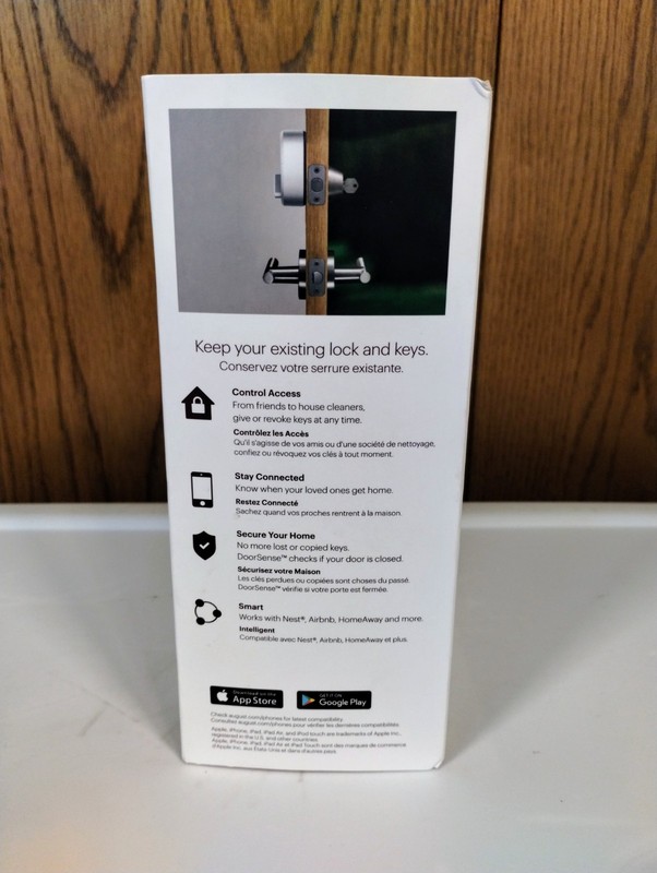 August Smart Deadbolt Lock - 3rd Generation - Silver - Keyless Entry /s gallery