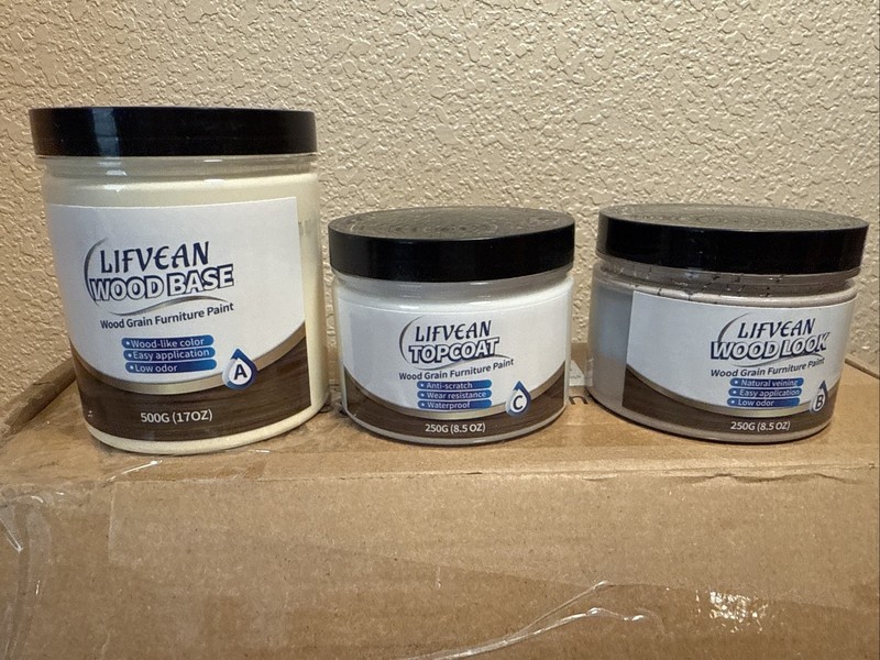 Wood Look Paint for Furniture, Countertop, Interior Doors Yellow Oak Wood Gra…