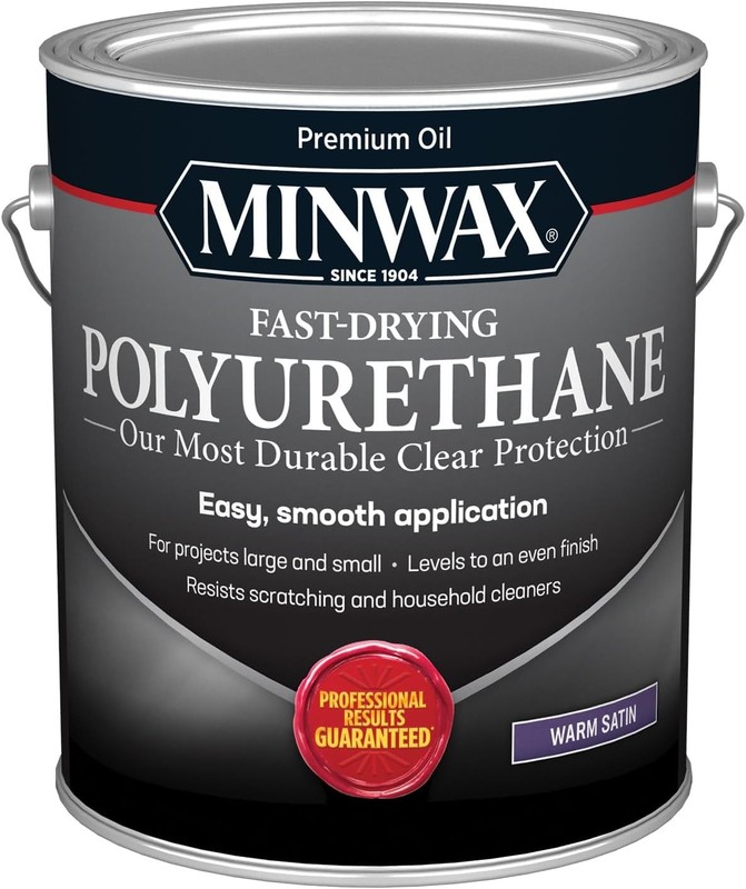 Minwax Fast Drying Polyurethane Clear Satin Wood Finish 1 Gallon
