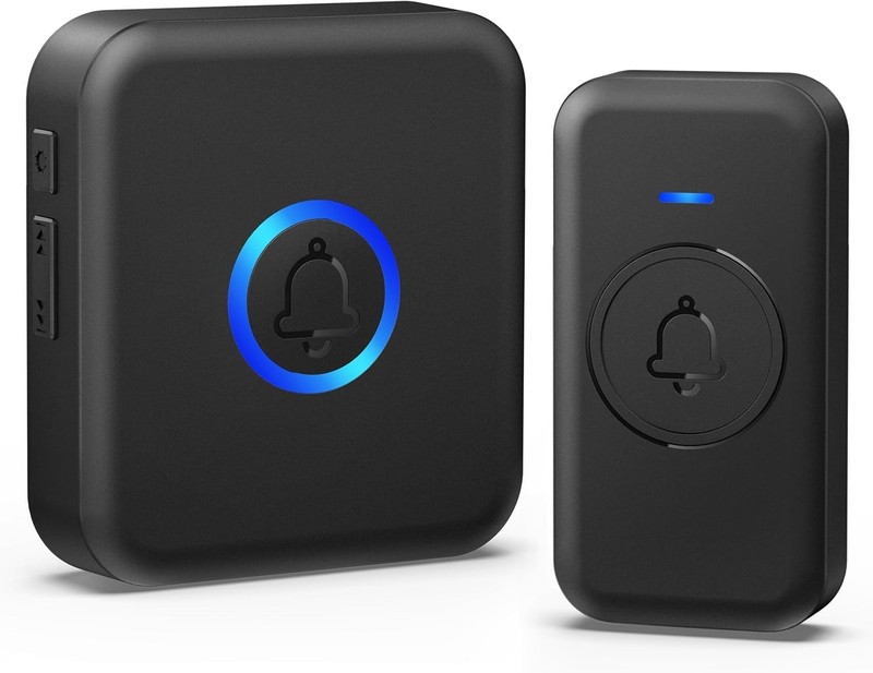 Waterproof Wireless Doorbell - 5 Volume Levels, US Plug, 1 Receiver gallery