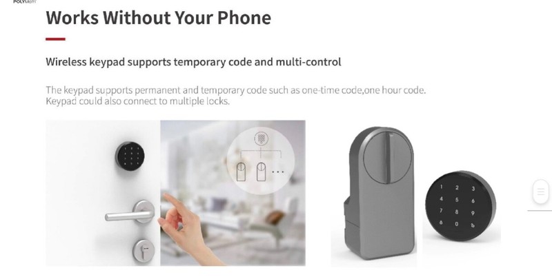 I smart lock front door wifi