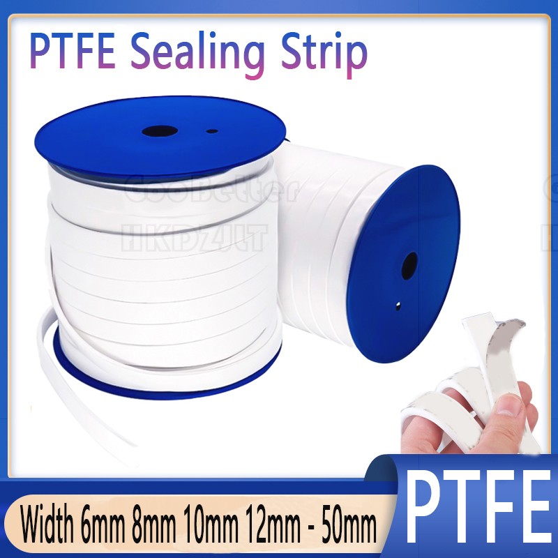 PTFE Strip Foam Sticky Tape Sealing Expanded Sponge Elastic Band Width 6 – 50 mm
